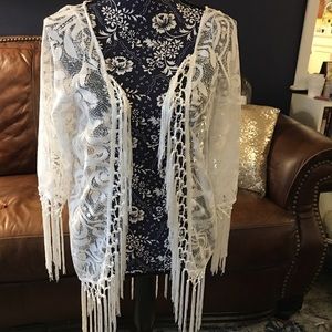 Lace kimono